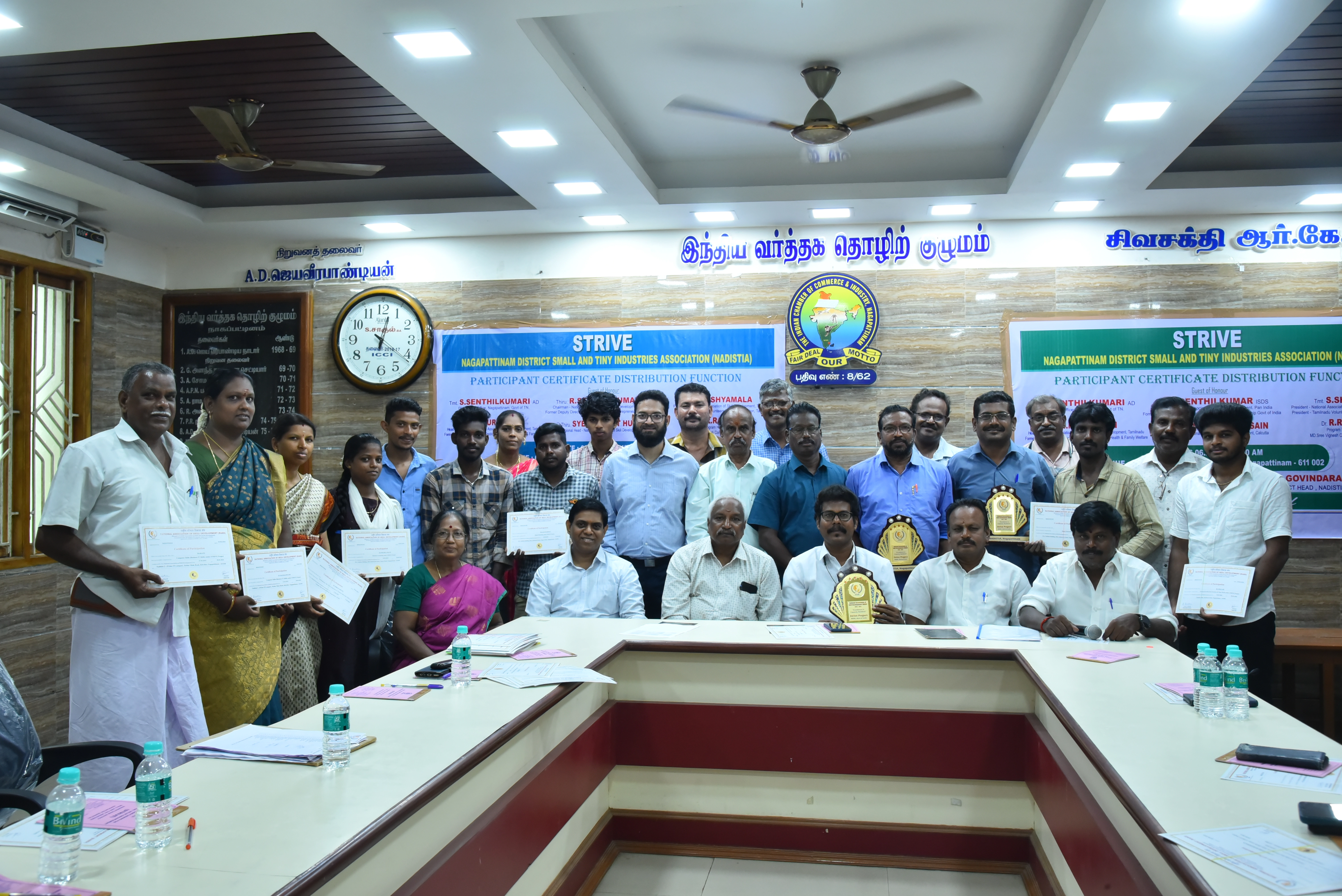 Group Photo with Entrepreneurs - Certificate Ceremony - Sree Vignesh Consultancy