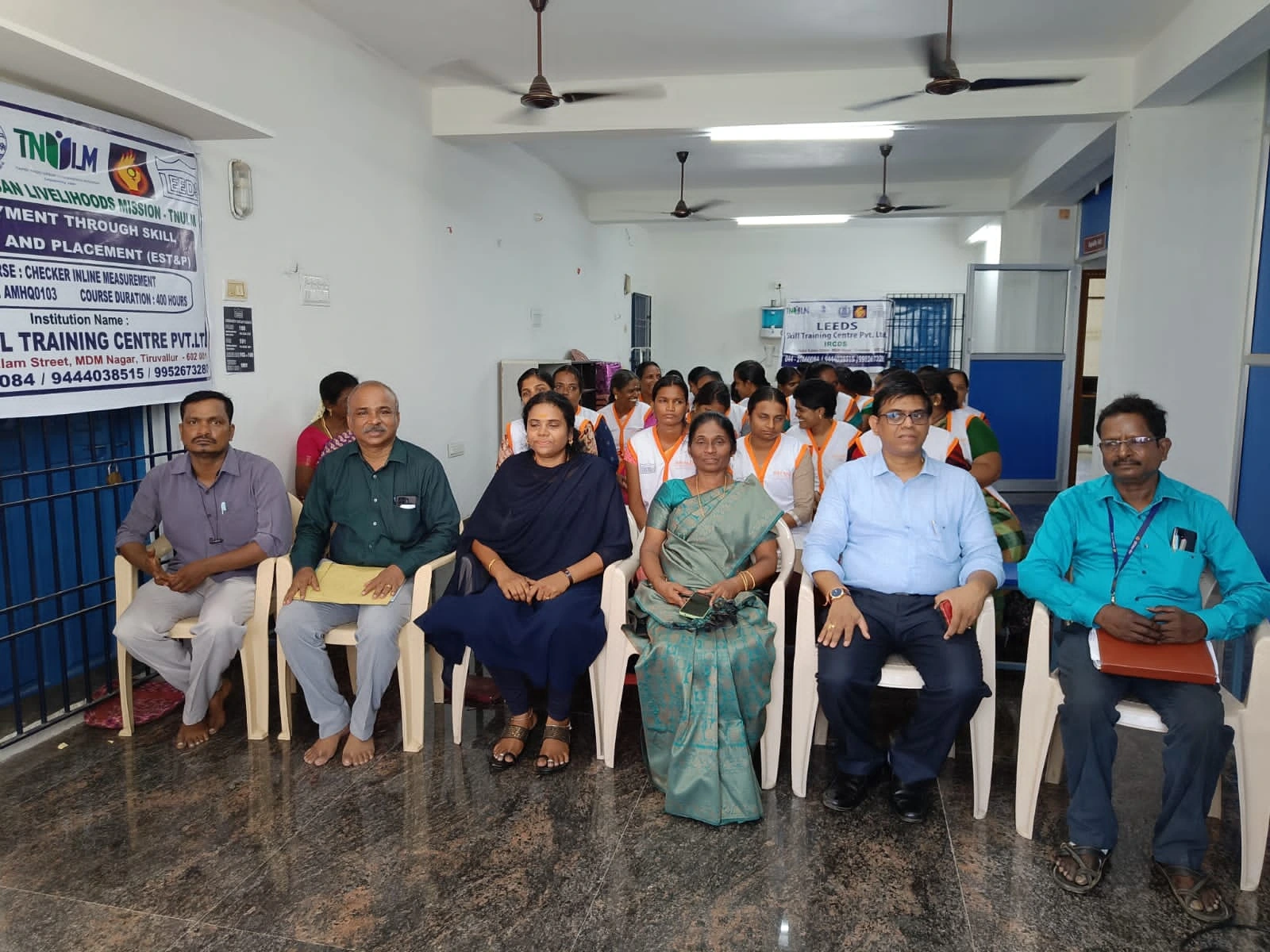 Urban Youth Attending Skill Development Session in Thiruvallur - Sree Vignesh Consultancy